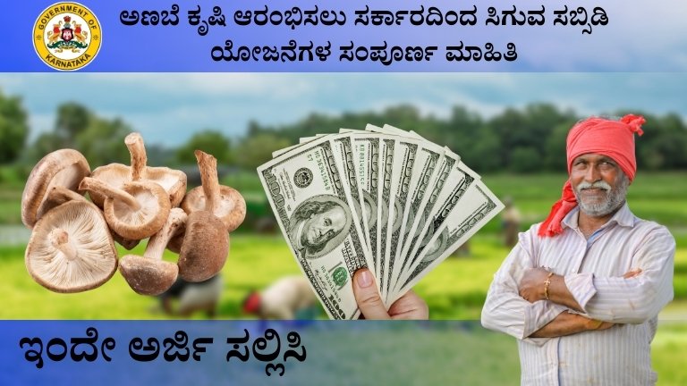Anabe Krushi Subsidy 2026: ಅಣಬೆ ಕೃಷಿ ಆರಂಭಿಸಲು ಸರ್ಕಾರದಿಂದ ಸಿಗುವ ಸಬ್ಸಿಡಿ ಯೋಜನೆಗಳ – ಸಂಪೂರ್ಣ ಮಾಹಿತಿ