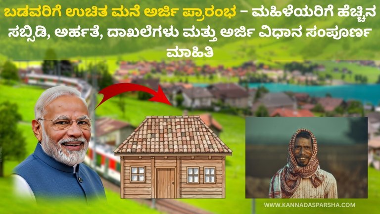 PMAY Scheme 2026: ಬಡವರಿಗೆ ಉಚಿತ ಮನೆ ಅರ್ಜಿ ಪ್ರಾರಂಭ – ಮಹಿಳೆಯರಿಗೆ ಹೆಚ್ಚಿನ ಸಬ್ಸಿಡಿ, ಅರ್ಹತೆ, ದಾಖಲೆಗಳು ಮತ್ತು ಅರ್ಜಿ ವಿಧಾನ ಸಂಪೂರ್ಣ ಮಾಹಿತಿ